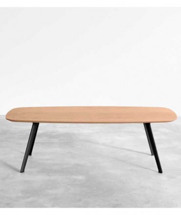 Taula Solapa, roure. 58x118x30 cm.