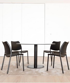 Mesa Zero, negre. 100x45 cm.