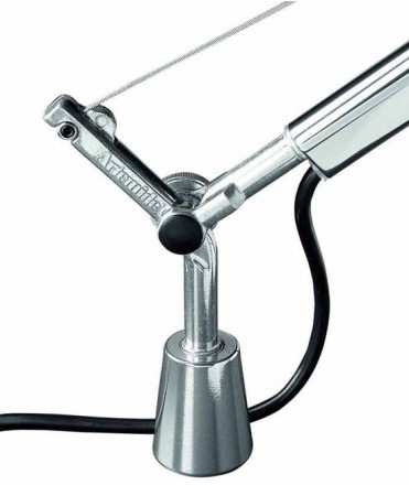 Soporte fijo para escritorio luz Tolomeo, aluminio