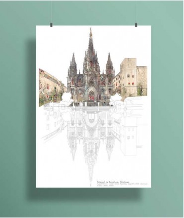 Lamina A5 Catedral reflejo