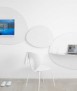Cadira Globus, blanc 