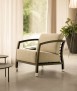 Butaca Malena, fresno gris-beige