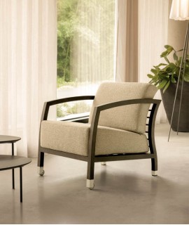 Butaca Malena, fresno gris-beige