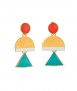 Pendientes punto rojo y triangulo turquesa, Somni