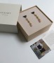 Pendientes largs rosa y azul, Somni