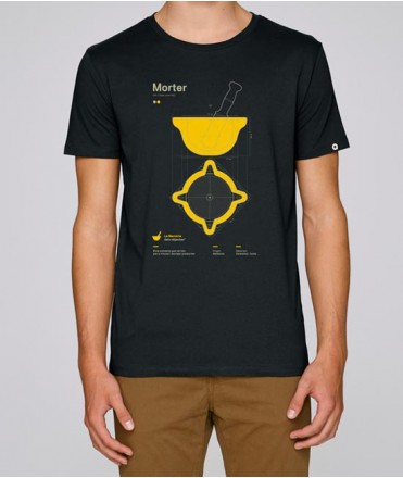 Camiseta Mortero, negro