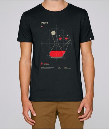 Camiseta Porrón, negro