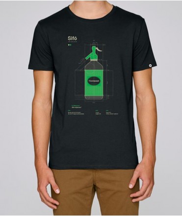 Camiseta Sifón, negro