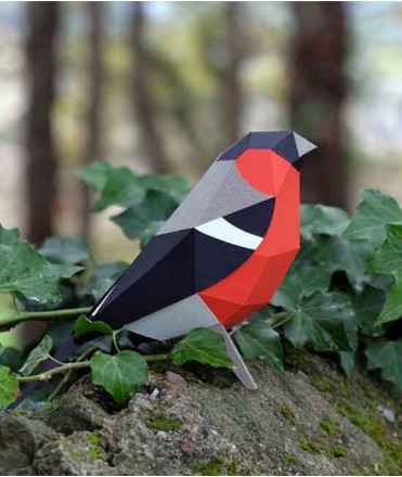 Pájaro de papel- Pyrrhula