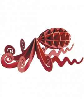 Pulpo 3D de cartón