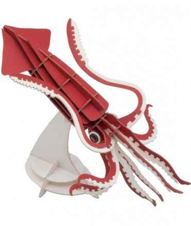 Calamar 3D de cartón