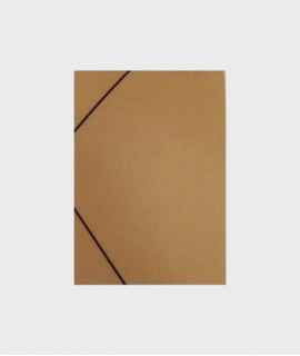 Carpeta reciclada con solapas, medida folio