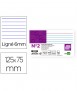 Fichas ralladas N.2, 125x75 mm. 100 unitats