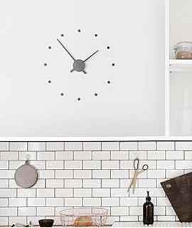 Rellotge de paret OJ mini, gris fosc