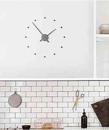 Rellotge de paret OJ mini, gris fosc