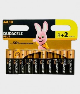 Piles Duracell AA, pack 10