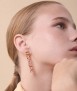 Pendientes largos dorados Aube