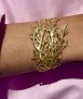 Pulsera dorada Coral Popelin