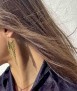 Pendientes Medusa dorados Popelin