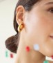 Pendientes ovalados dorados Addaia