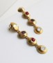 Pendientes largos Addaia dorados