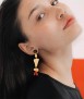Pendientes dorados extralargos Miró Jewelry