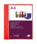 Carpeta de anillas, roja