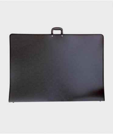 Carpeta de dibujo con asas, negra