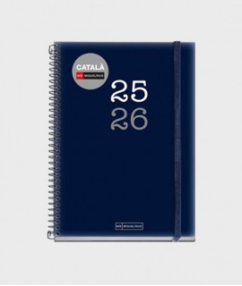 Agenda escolar Plus día página azul 25-26