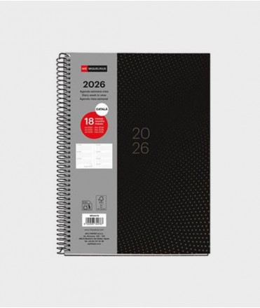 Agenda escolar 18 meses Dots 25-26