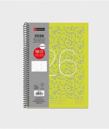 Agenda escolar 18 meses Hojas 25-26