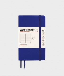 Cuaderno bolsillo azul puntos