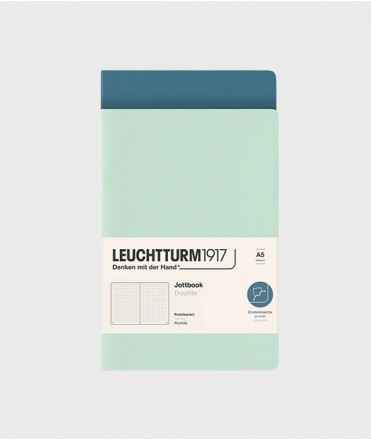 Pack 2 cuadernos verdes A5 con puntos