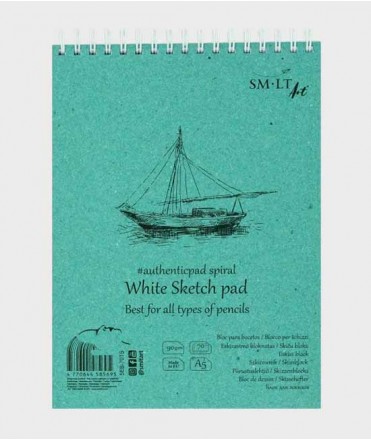 Bloc d'esbossos blanc A5 90g 70 fulls