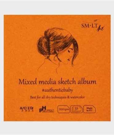 Bloc mixed media 9x9cm