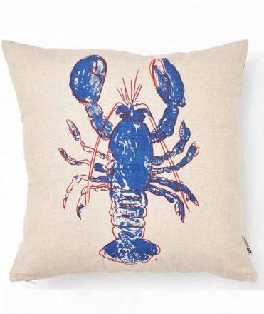 Coixí estampat llagosta
