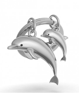 Llavero metalmorphose delfines