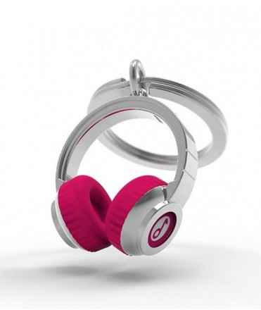 Llavero metalmorphose auriculares rosa