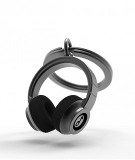 Llavero metalmorphose auriculares negro