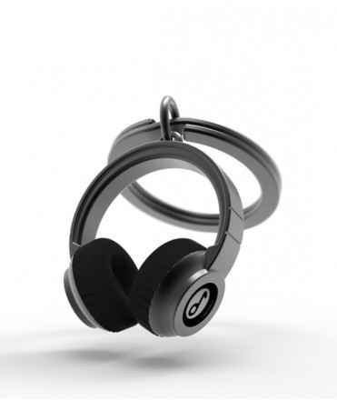 Llavero metalmorphose auriculares negro