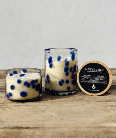 Espelma aromàtica de vidre Mocaccino