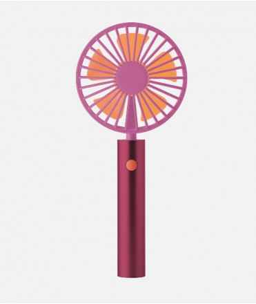 Ventilador recargable 'Flow' berry