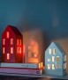 Caseta per espelma 'Nyhavn' vermell