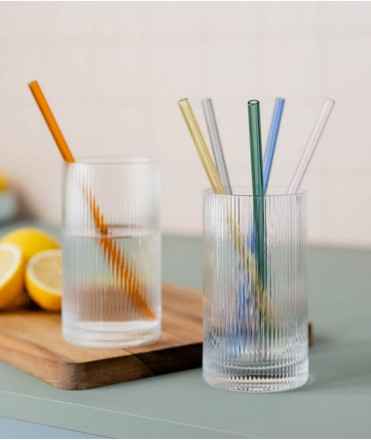 Pajitas de vidrio, set 6