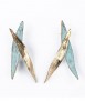 Pendientes bronce verde, fuego