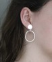 Pendientes Sabrina, plata