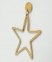 Pendientes Estrella A grande, oro