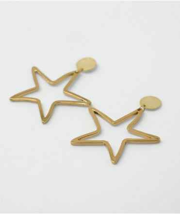Pendientes Estrella A pequeña, oro