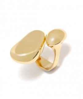 Anillo dos piedras Elsa, oro