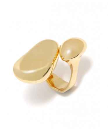 Anillo dos piedras Elsa, oro